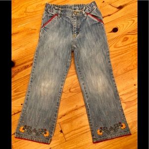 BABY GAP boho Girls jeans toddler 5 years